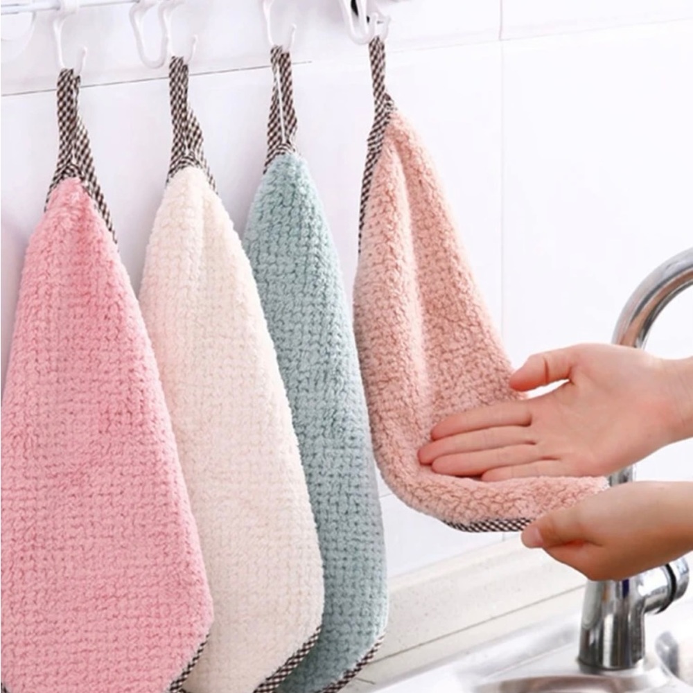 20pcs Mixed Color Absorbent Oil-proof Rags, Dish Cloths, Cleaning Cloths